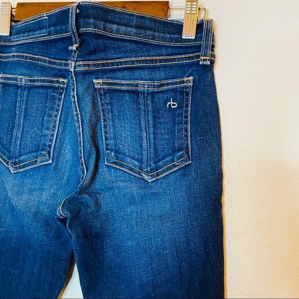 Rag & Bone Skinny Jeans Mid-Rise Stretch Dark Wash Size:25 - Picture 3 of 5